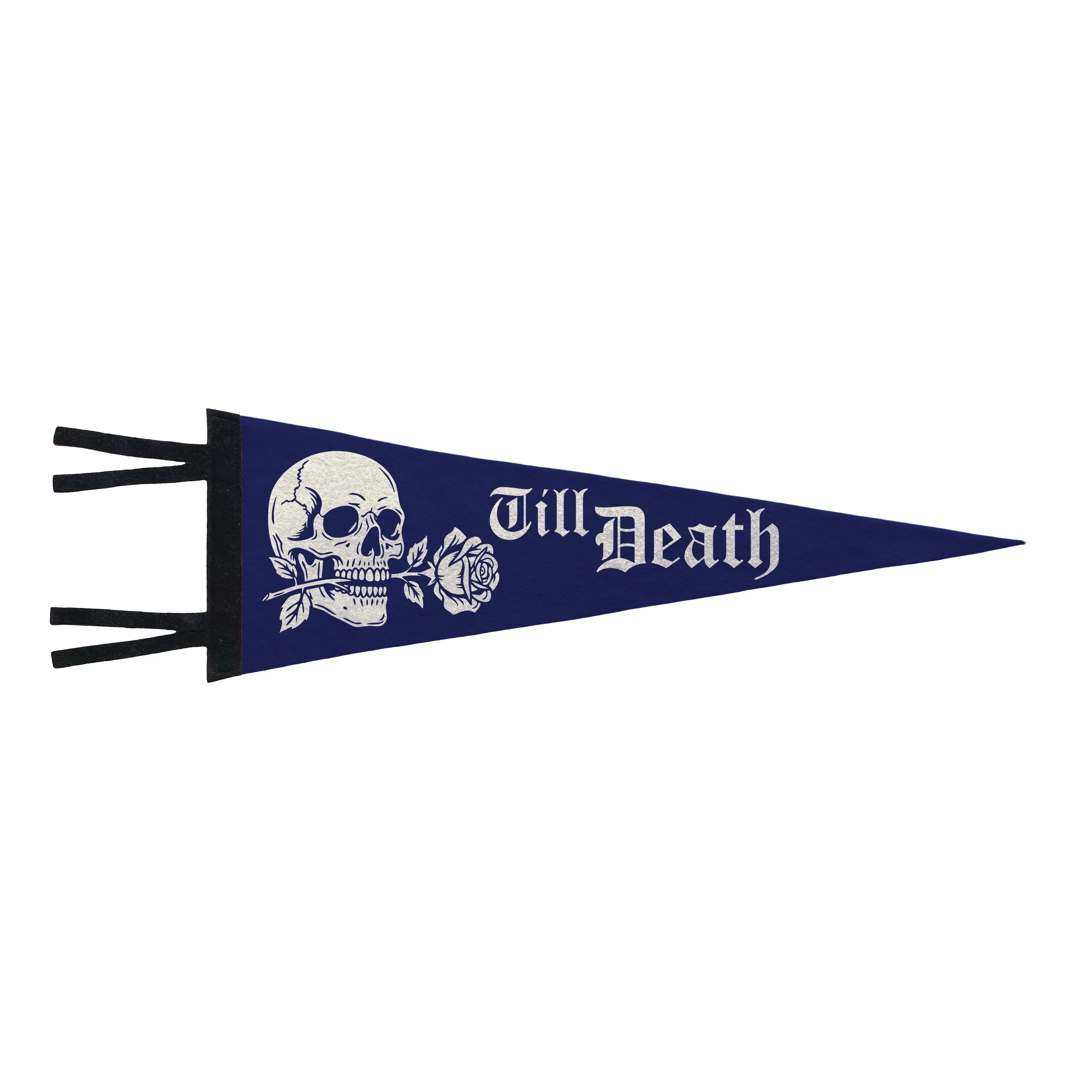 Till Death Vintage Pennant - Midnight Blue